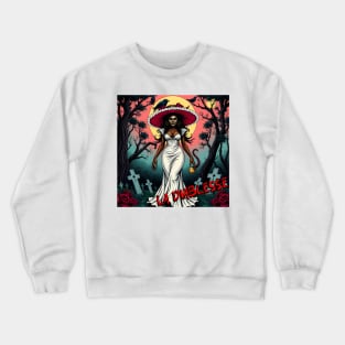 LA DIABLESSE / JABLESSE – FULL COLOUR – FETERS AND LIMERS – CARIBBEAN FOLKLORE EVENT DJ GEAR Crewneck Sweatshirt